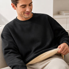 Men's Fleece Lined Crewneck Sweatshirt|Free shipping!