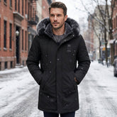 💕Free Shipping✈️Men's Windproof Hooded Thermal Mid-Length Parka Jacket