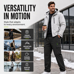 🧥 Built for Cold Days | Men’s Windproof Thermal Outdoor Pants