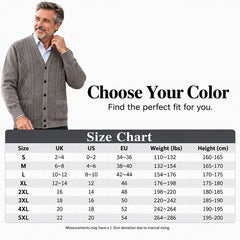 Men's Classic Thermal Cardigan Sweater