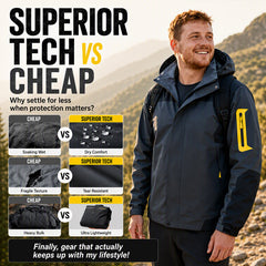 Men's Color-Block Windproof Outdoor Jacket
