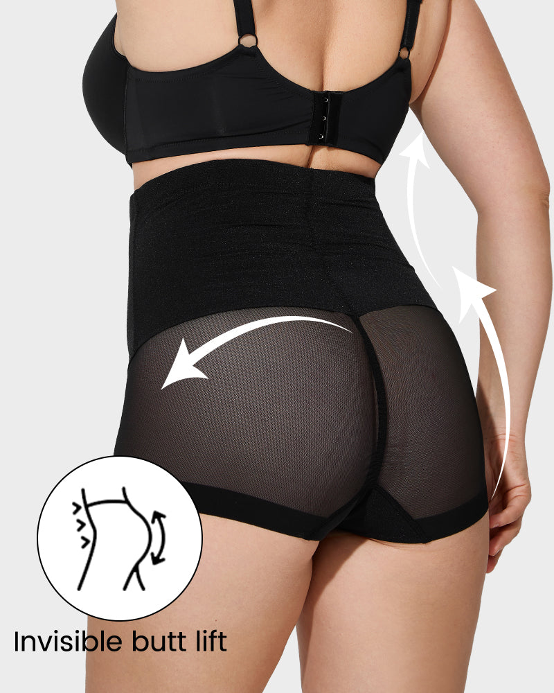 Sculpting Mesh High Waist Shaper Panty - view 3