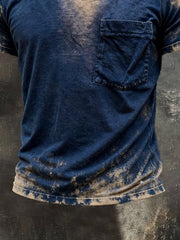 Men's Retro Print Crew Neck Short Sleeve T-Shirt