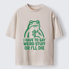 Tokyo-Tiger Weird Frog Funny Meme Washed T-Shirt