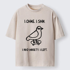 Tokyo-Tiger Funny Meme Bird Just Needs A Break Washed T-Shirt