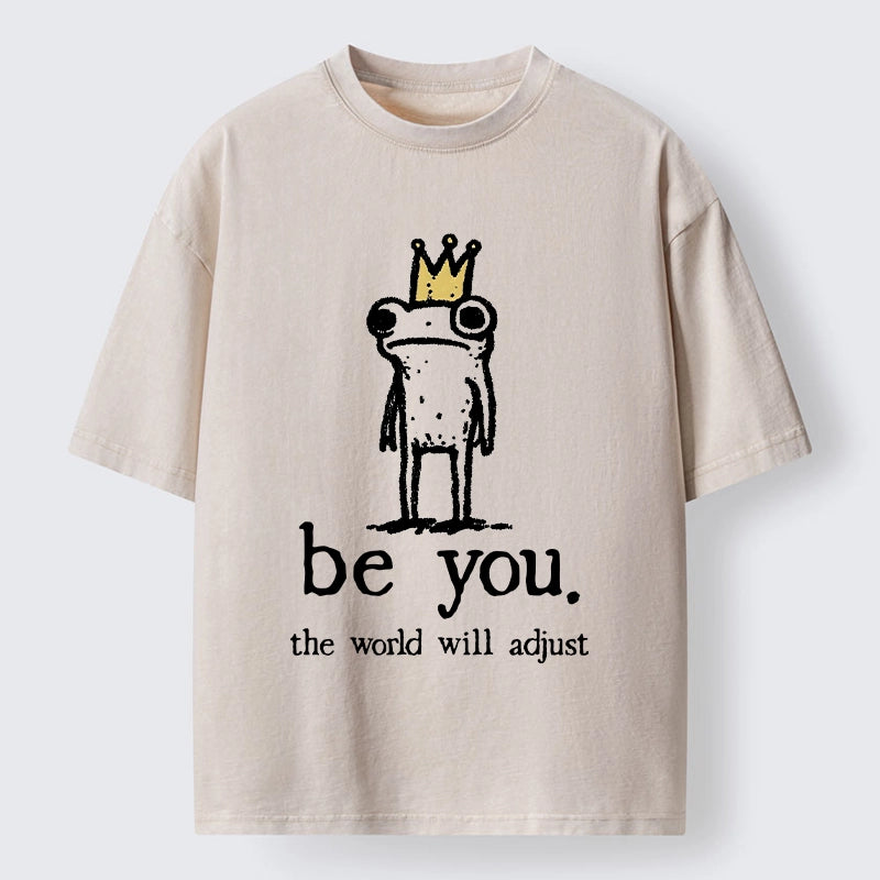 Tokyo-Tiger Crown Frog Stays True To Self Washed T-Shirt