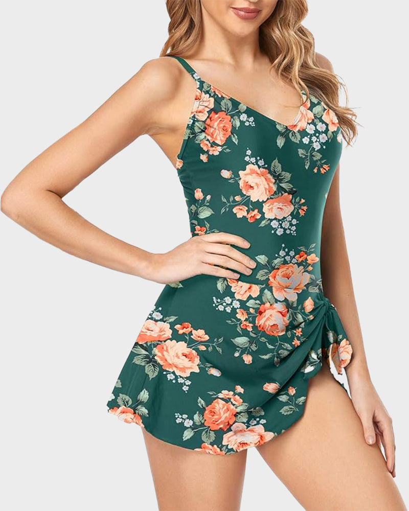 Women's Tummy Control Slim Fit Plus Size One Piece Swimsuit - view 2