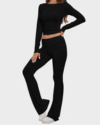 Long Sleeve Cotton Jersey Lounge Set - view 4