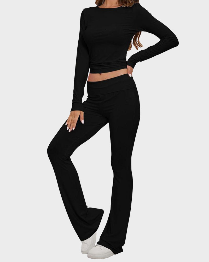 Long Sleeve Cotton Jersey Lounge Set - view 4