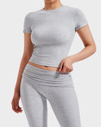 Women's 2-Piece Lounge Set: Tops & Flare Pants - view 5