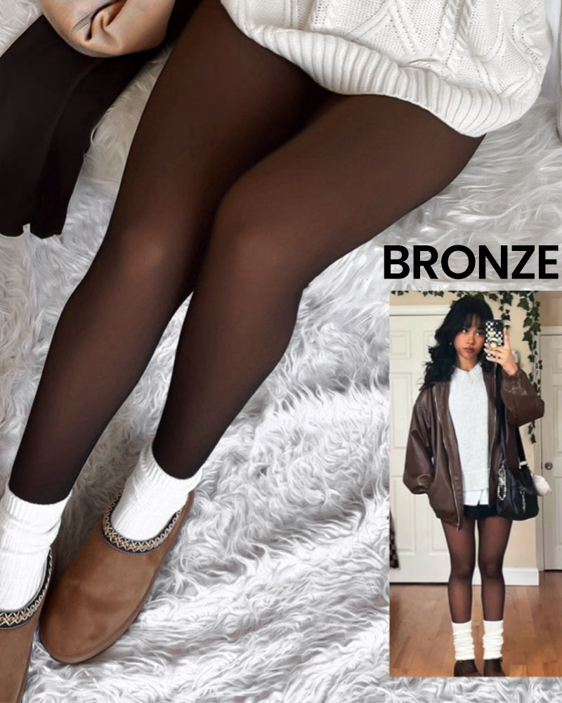 Translucent Fleece Lined Tights - view 6
