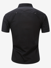 Men's Outdoor Casual Cotton Pocket Short Sleeve Shirt