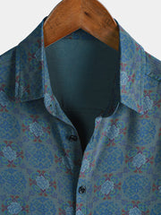 Men's Retro Bohemian Casual Short Sleeve Shirt