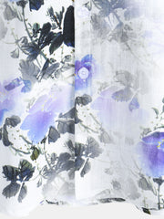 Men's Casual Holiday Summer Floral Print Short Sleeve Cotton Shirt