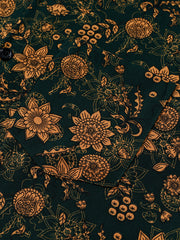 Men's Floral Print Boho Vintage Casual Short Sleeve Shirt