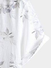 Men's Stylish Floral Print Short Sleeve Shirt