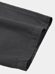 Men's Dark Grey Casual Summer Breathable Cotton Shorts