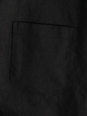 Men's Solid Color Linen Cotton Pocket Casual Button Short Sleeve Shirt