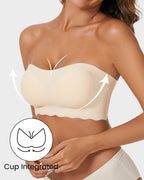 Strapless Invisible Push Up Bra - view 3