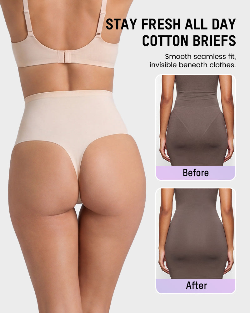 No-Show Seamless High-Waist Thong(5 Pack) - view 4