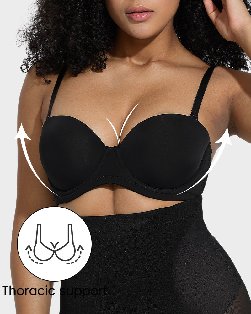 Versatile Molded Cup Underwire Bra with Removable Straps - view 3