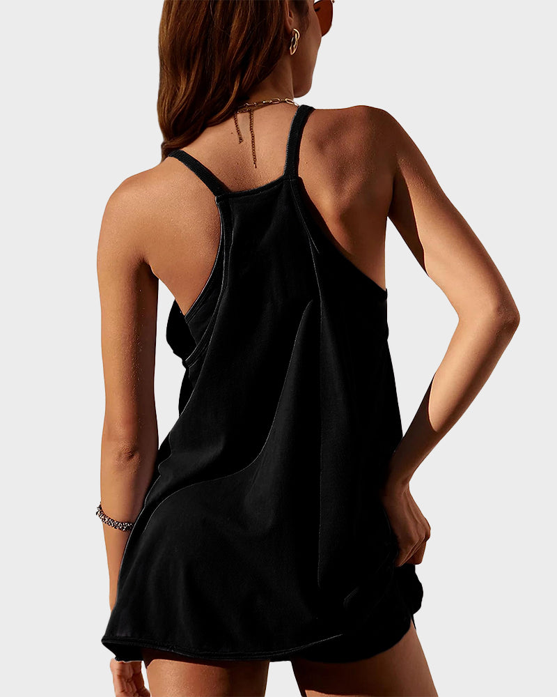 2-in-1 Lounge Romper Dress - view 4