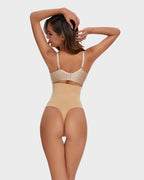 Seamless High-Waisted Shaper Thong Panty - view 4