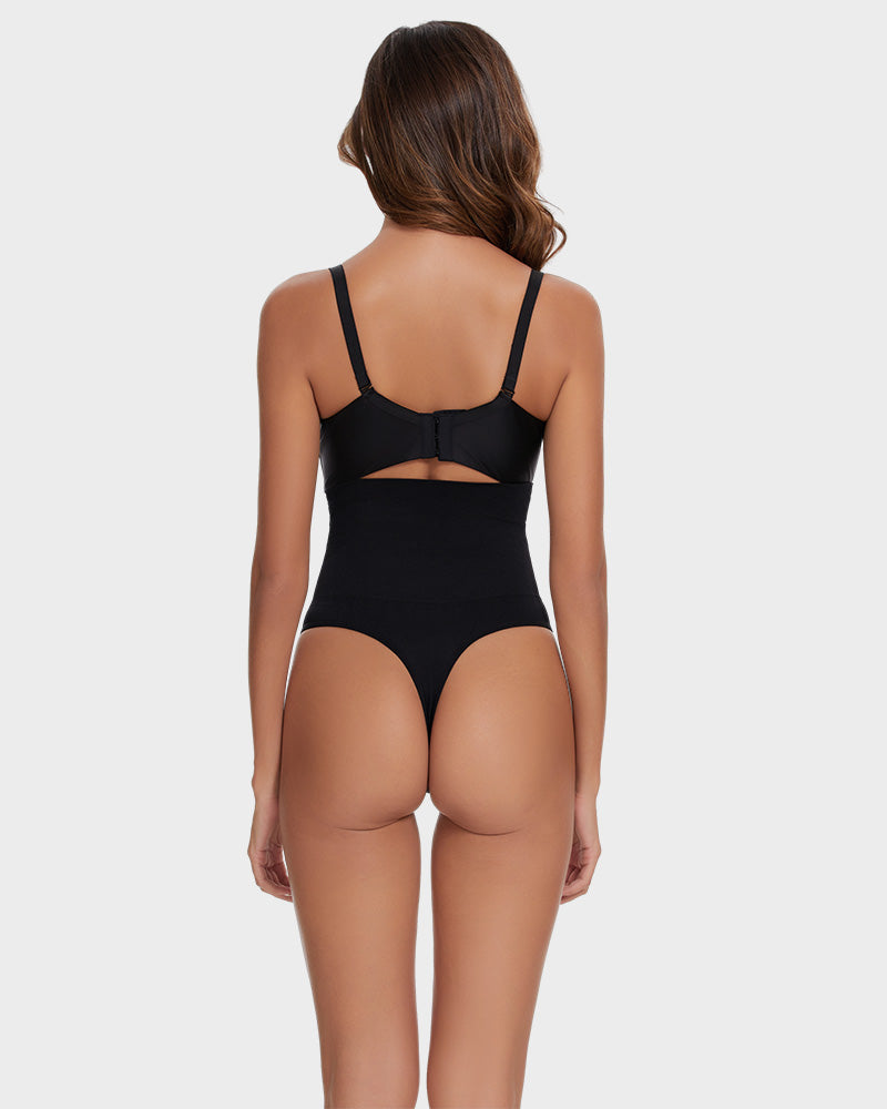 Seamless High-Waisted Shaper Thong Panty - view 11