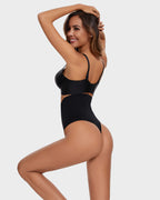 Seamless High-Waisted Shaper Thong Panty - view 8