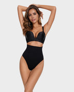 Seamless High-Waisted Shaper Thong Panty - view 7