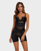 High Waist Cross Compression Mid-Thigh Shaping Shorts（2pcs ） - view 5