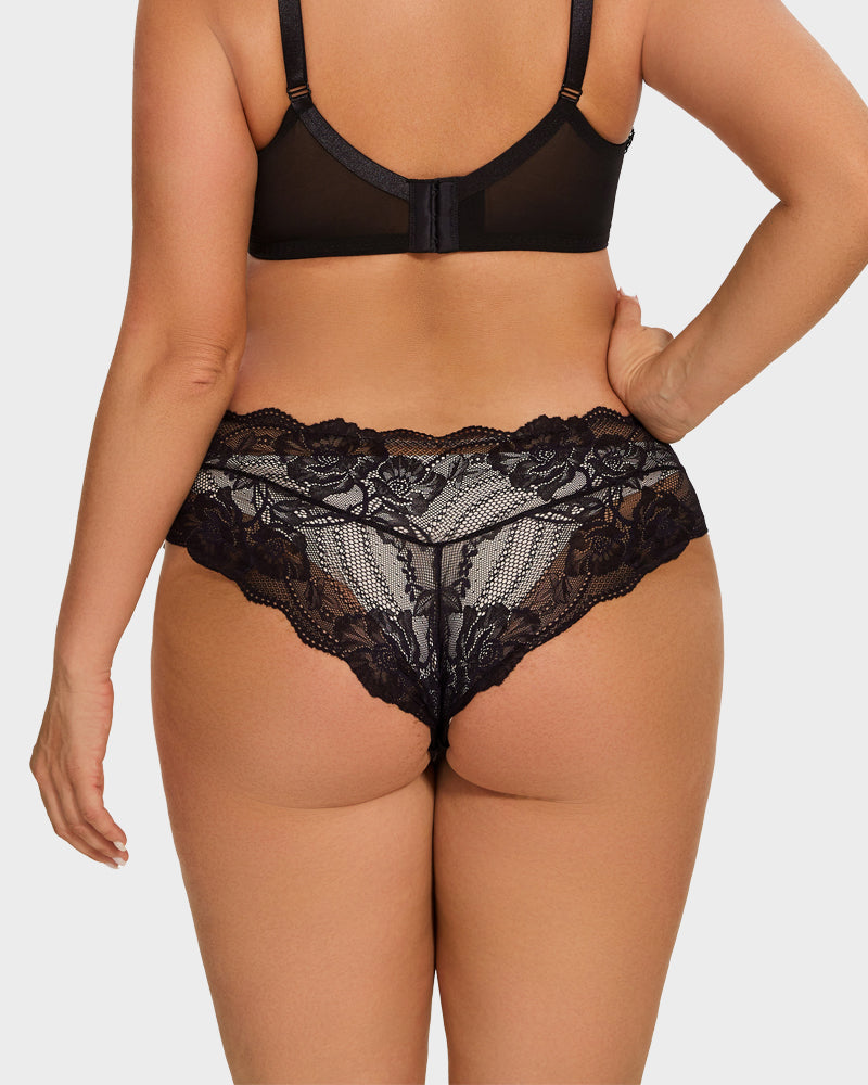 Floral Lace Seamless Brief Panty (3 Pack) - view 5