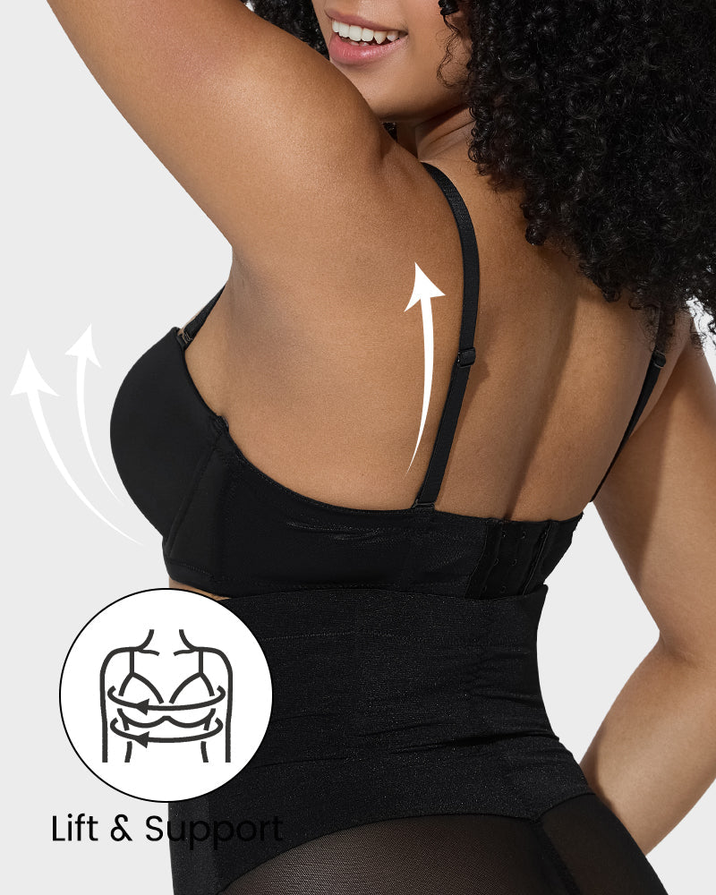 Versatile Molded Cup Underwire Bra with Removable Straps - view 4