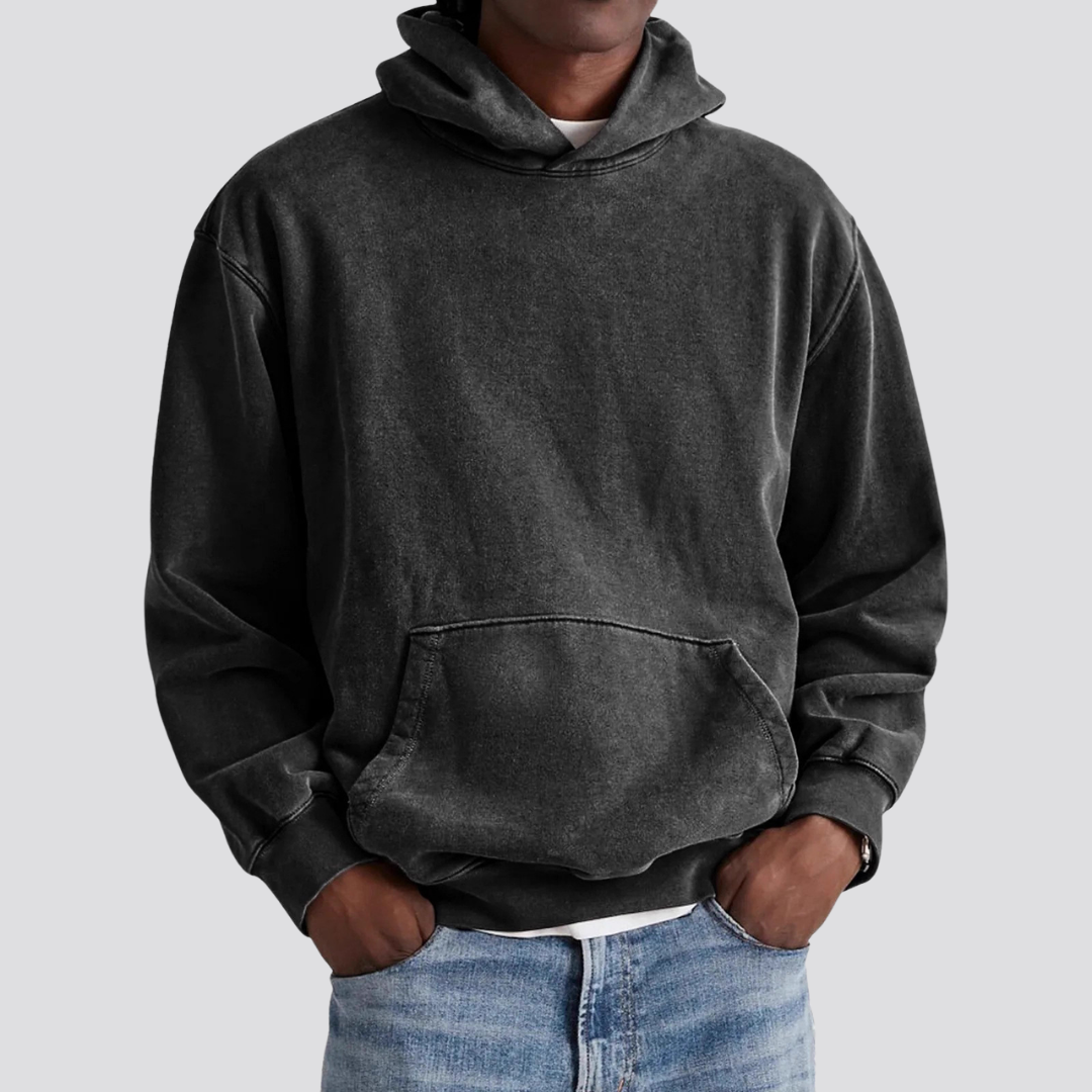 Men's 100% Cotton Washed Hoodie