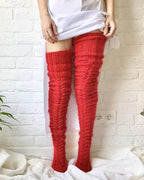 Warm Cable Knit Over-Knee Socks - view 4