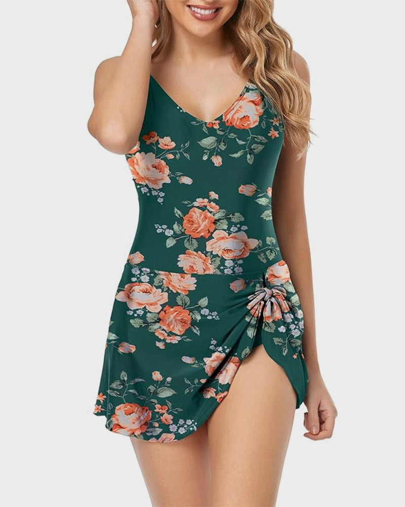 Women's Tummy Control Slim Fit Plus Size One Piece Swimsuit - view 4