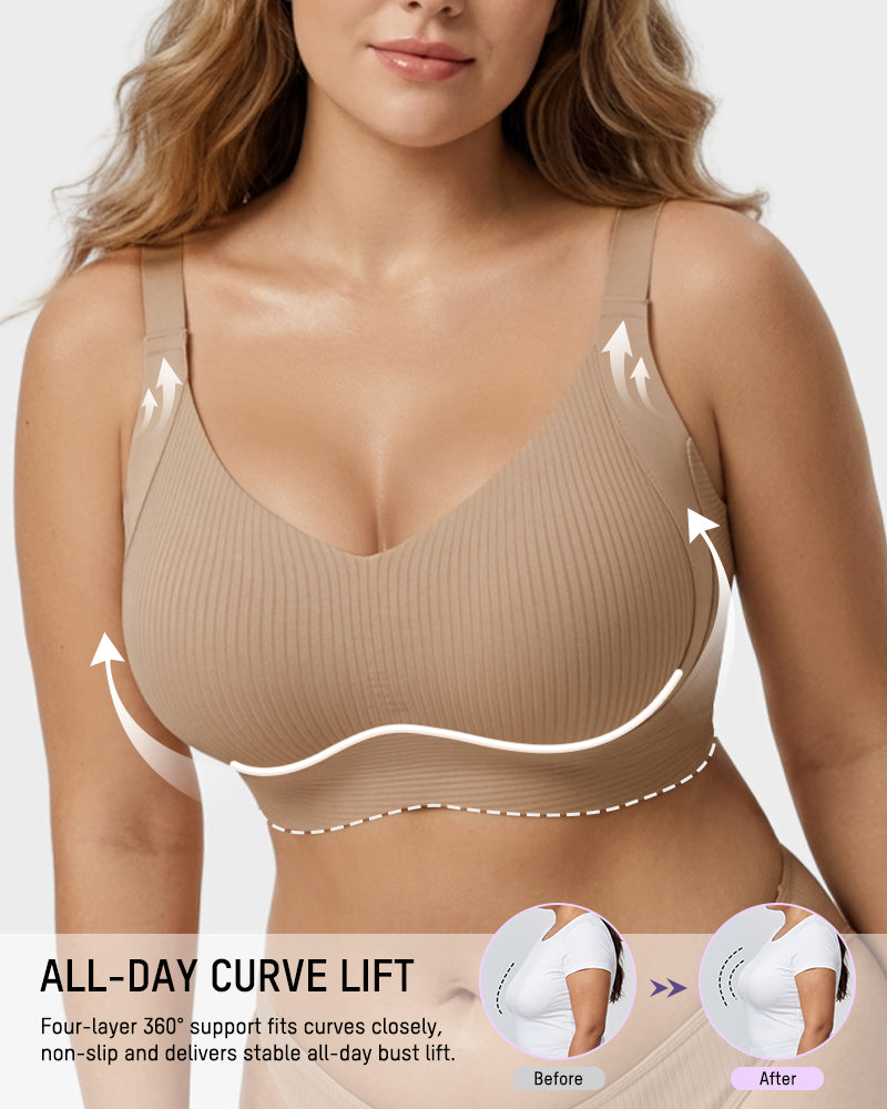 3-Pack Ribbed Everyday Lift Bra - view 4