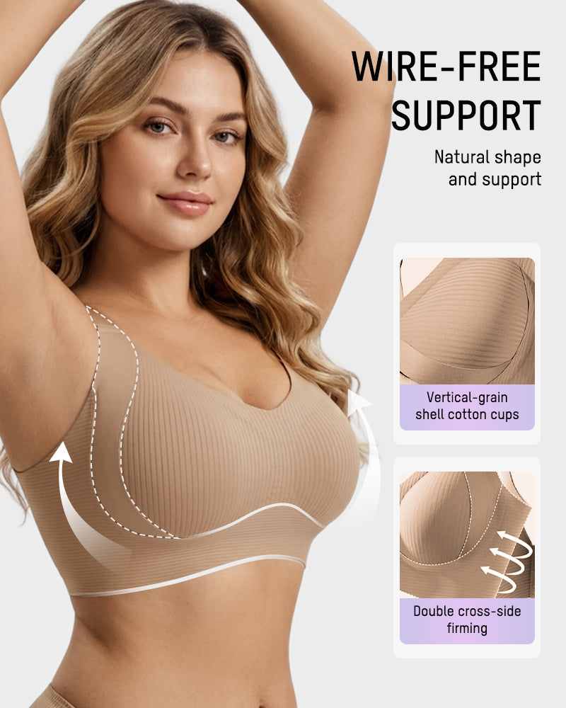 3-Pack Ribbed Everyday Lift Bra - view 5