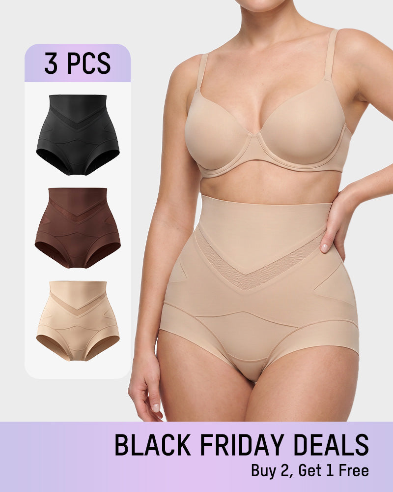 3-Pack V-Waist Tummy-Control Briefs - view 2