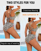 3-Piece Floral Modest High-Waist Swim Skirt Set - view 5