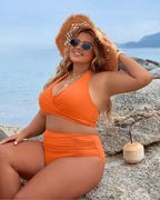 Tummy Control Bathing Suits Modest High Waisted Bikini Sets - view 26