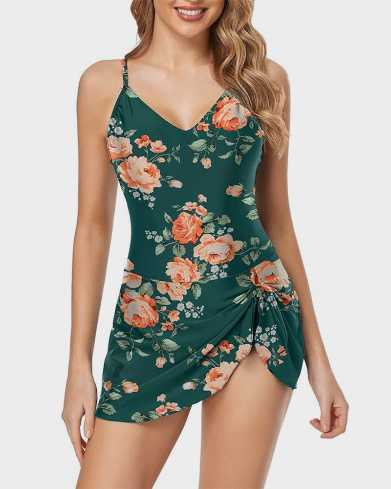 Women's Tummy Control Slim Fit Plus Size One Piece Swimsuit - view 5