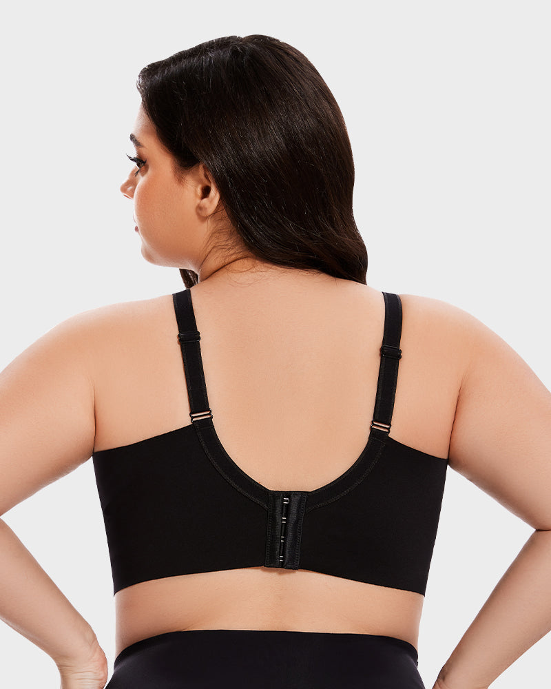 Leaf Pattern Lace Full Coverage Unlined Push Up Bra - view 8