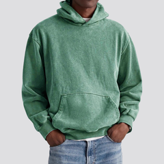 Men's 100% Cotton Washed Hoodie