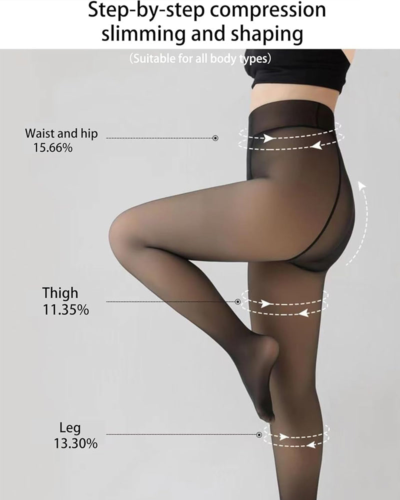 Translucent Fleece Lined Tights - view 11