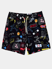 Men's Funny Print Quick Dry Beach Shorts Swim Trunks