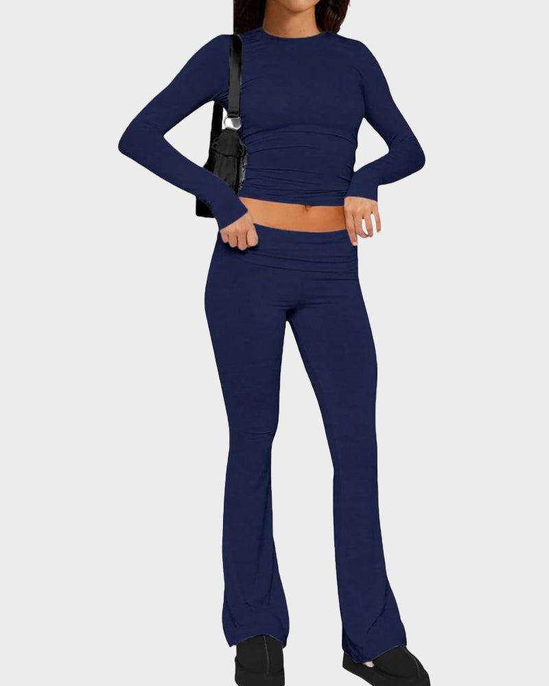 Long Sleeve Cotton Jersey Lounge Set - view 6