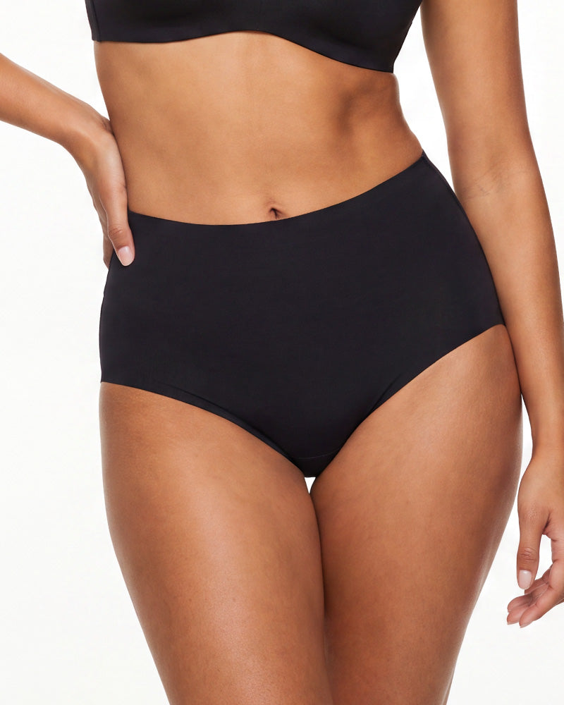 5-Pack No-Show High-Waisted Seamless Briefs - view 5