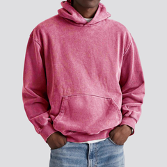 Men's 100% Cotton Washed Hoodie