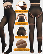 Translucent Fleece Lined Tights - view 9